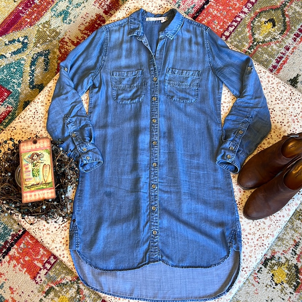 SOLD on crosspost. Chelsea & Violet Chambray Dress Size M